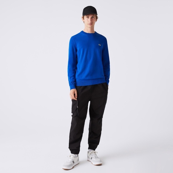 Lacoste Men's Organic Cotton Crew Neck Sweater - Picture 2 of 9